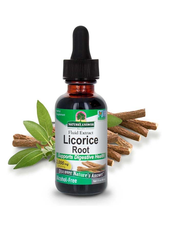 NATURE'S ANSWER Licorice Root Herbal Supplement 30Ml - Image 1