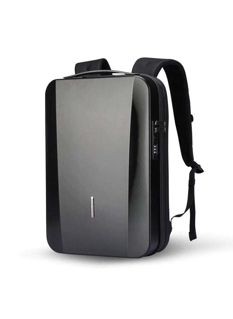 MARK RYDEN MARK RYDEN 7917 Backpack - Organized Storage, Water-Resistant, Impact Resistant, USB Charging Port, Safety Lock, Ergonomic Design, Ideal for Business, Travel, and Daily Use (Deep black) 