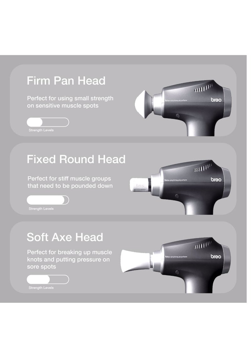 Breo Breo MG2 Massage Gun with Extension Handle - Image 3