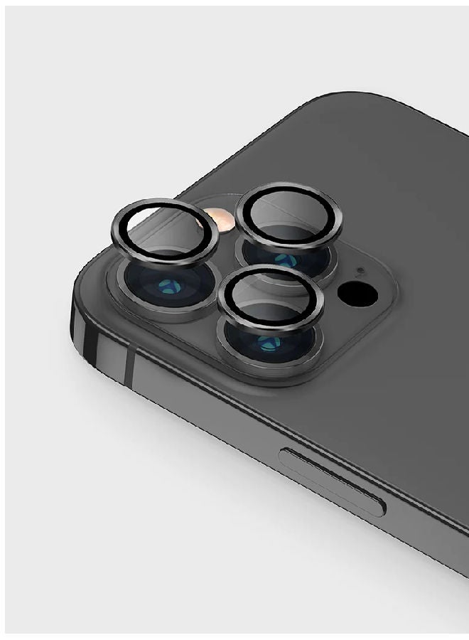 Zolo Anti Scratch HD Premium Tempered Camera Lens Protector for iPhone 14 PRO Black 