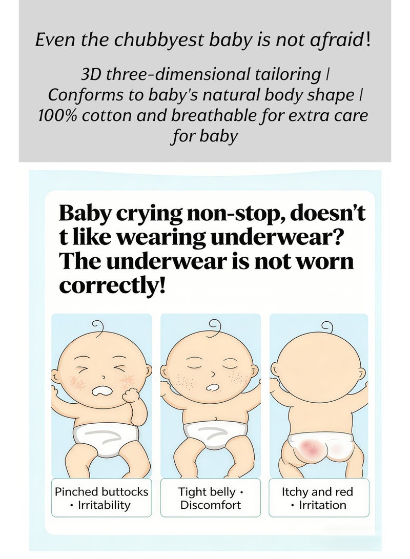 5-Pack Baby Boy Training Pants | 100% Combed Cotton Breathable Mesh 4-Layer Waterproof & Anti-Leak Potty Training Underwear - Image 4