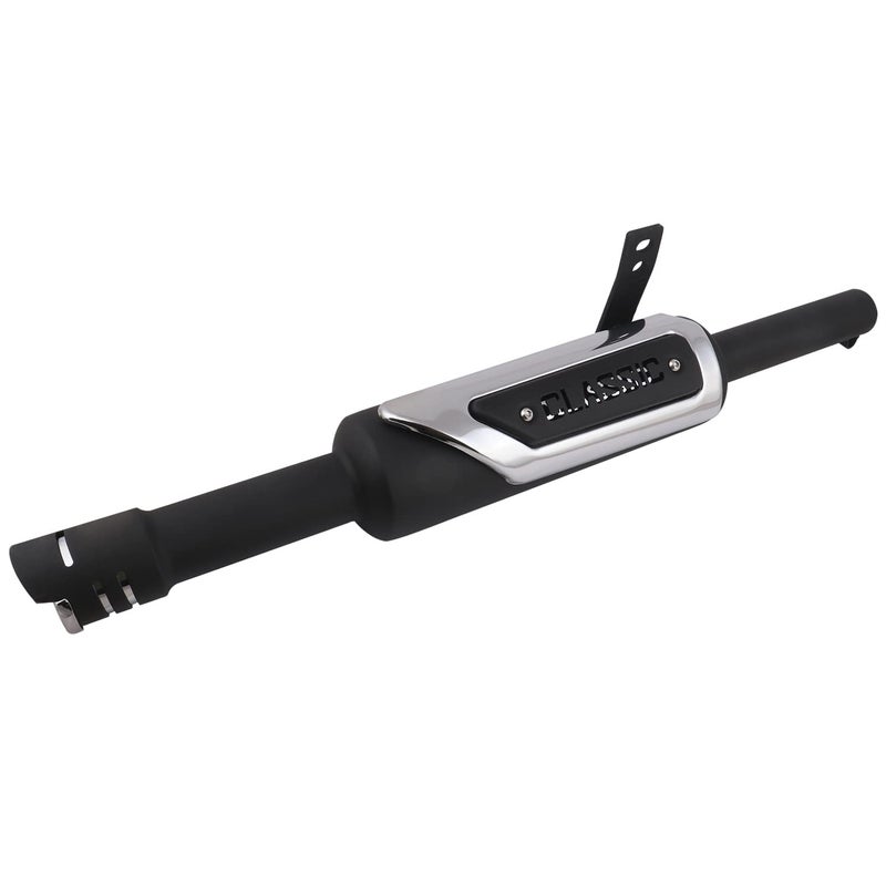 TOPBIRD TBSL022 Exhaust Silencer Modern Style Metal Iron Material with Durable & Sturdiness Compatible with Royal Enfield Bullet BS3 BS4 and BS6 Model (Black) - Image 1