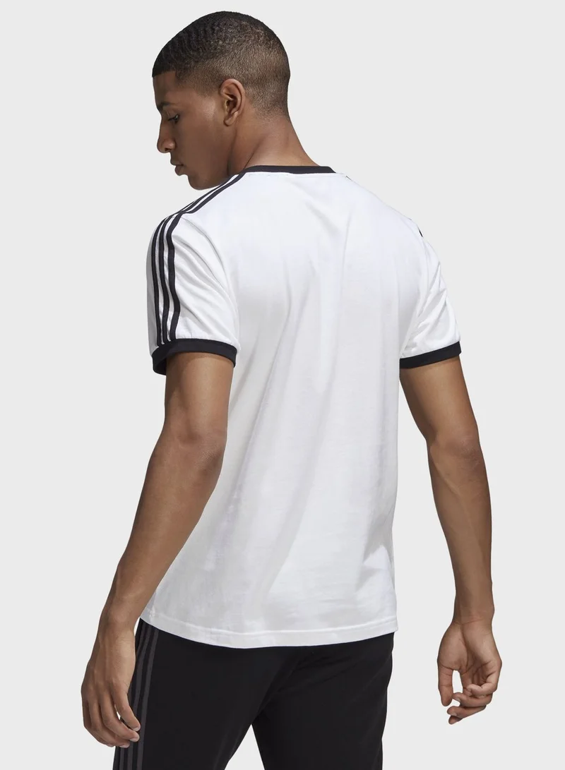 Adidas Juventus 3 Stripe T-Shirt