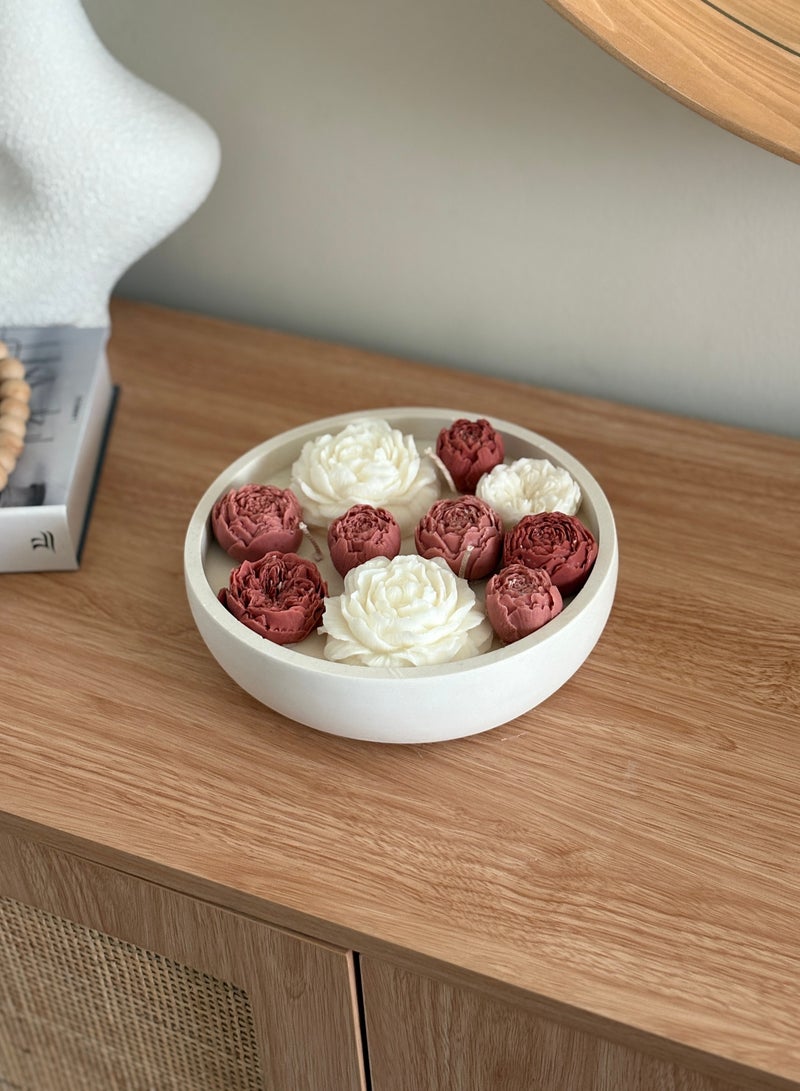 الواحة شمعة معطرة في حاويةخرسانية هدية العيد هامور العضوية - Image 2