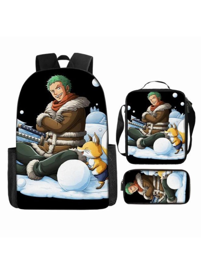 عام أحدث نموذج عالمي من الكرتون طباعة ثلاثة قطعة حقيبة مجموعة ( الطلاب ، الأطفال ، الأصدقاء ، نزهة ، تسلق الجبال ، الخ . ) - Image 2