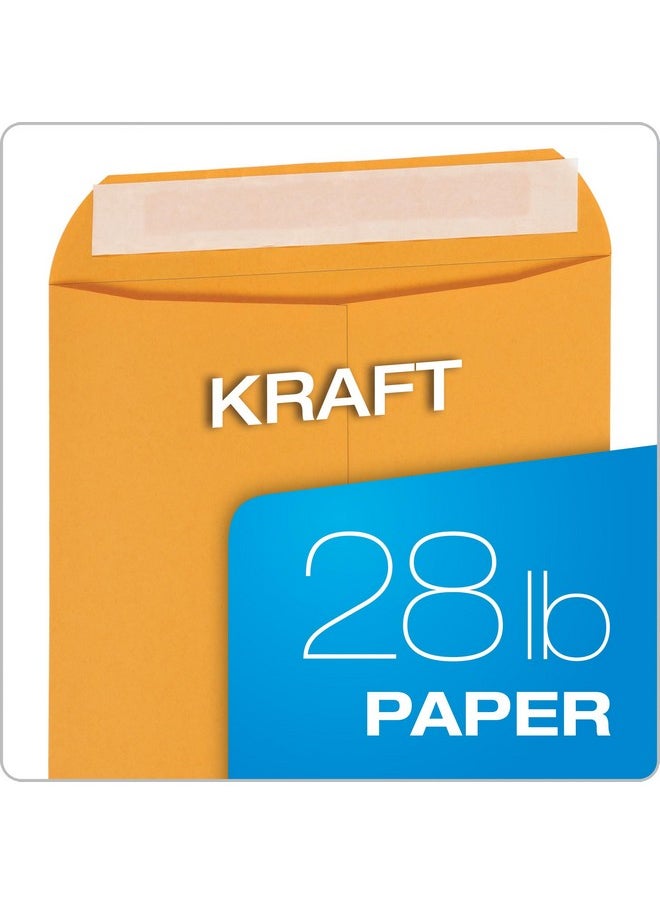 Columbian 9 X 12 Catalog Envelopes With Self Seal Closure 28 Lb Brown Kraft For Mailing Flat Letter Size Documents Or Photos 100 Per Box (Colo341)  - Image 5