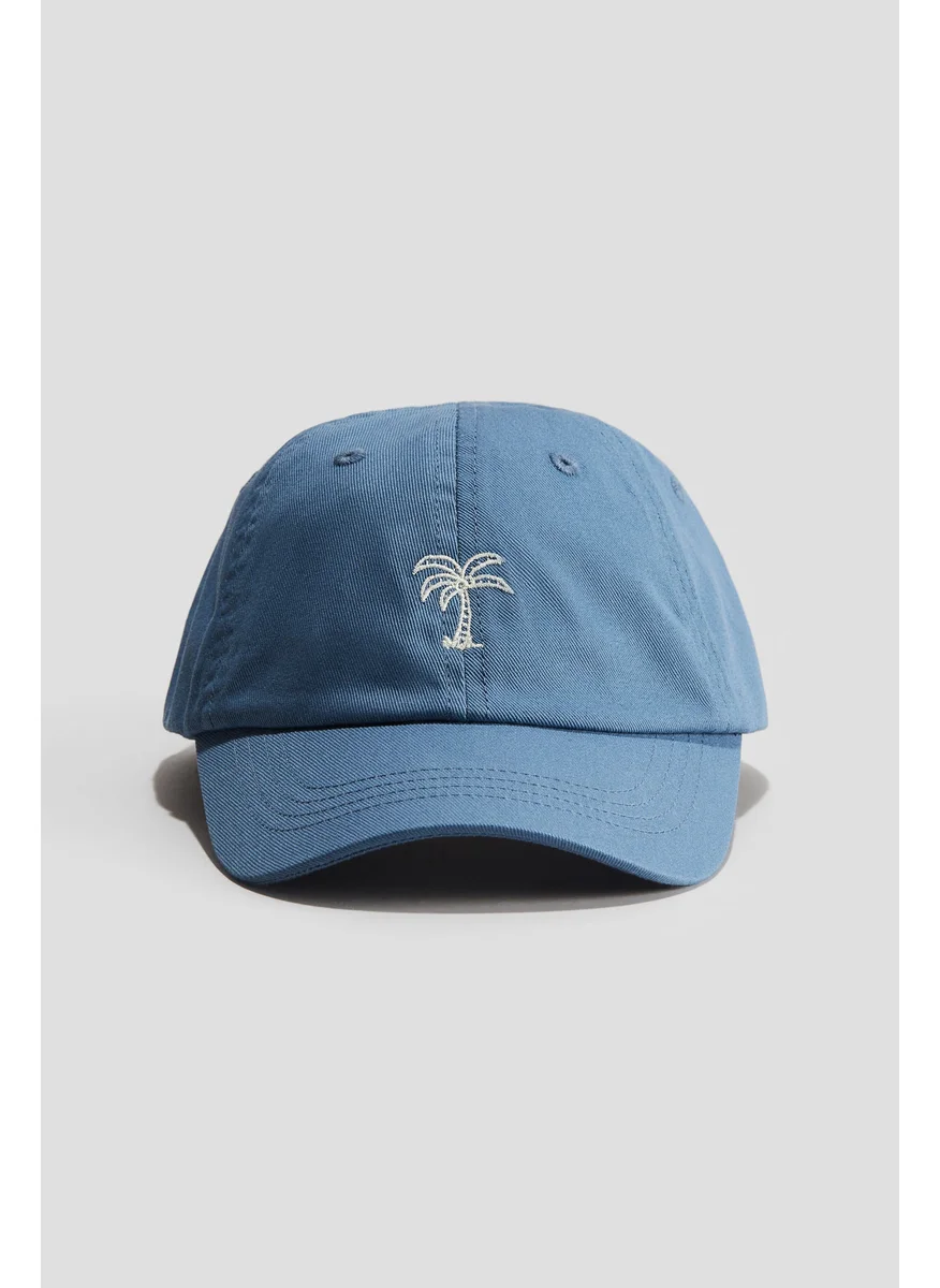 اتش اند ام Motif-Detail Twill Cap