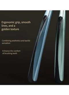 Goolsky 5pcs Independent Packaging Large Head Cleaning Long Brush Head Soft Hair Adult Fine Silk High Value Home Use Anti-slip Wide Head Toothbrush  - Image 2