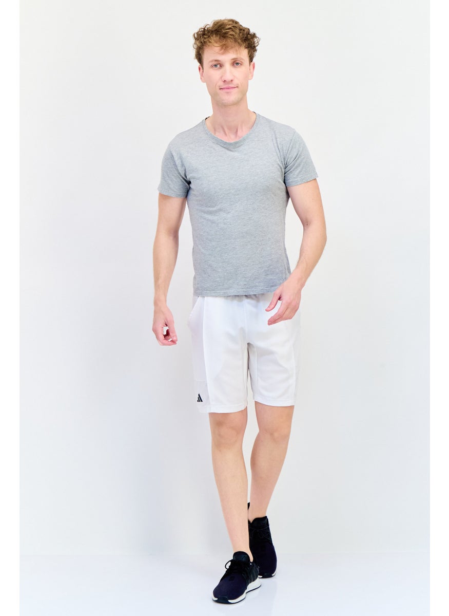 Adidas Men Sportswear Fit Tennis Short, White  - Image 4