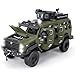 LOVEPOSELY Compatible for 124 SaberToothed Tiger Alloy Armored Car Model Collectible Diecast Armoured Explosive Protected Vehicle Toy Pull Back Toy Car with Sound and Light for Adult Kids Green - Image 2
