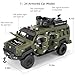 LOVEPOSELY Compatible for 124 SaberToothed Tiger Alloy Armored Car Model Collectible Diecast Armoured Explosive Protected Vehicle Toy Pull Back Toy Car with Sound and Light for Adult Kids Green - Image 4