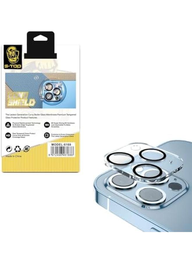 اس-توب واقي شاشة عدسة الكاميرا لهاتف آيفون 15 مقاس 6.1 بوصة وآيفون 15 بلس مقاس 6.7 بوصة، مصنوع من زجاج مقوى 9H ومضاد للخدش - Image 4