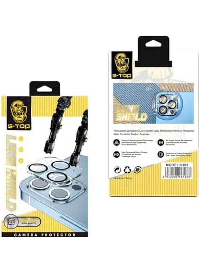 اس-توب واقي شاشة عدسة الكاميرا لهاتف آيفون 15 مقاس 6.1 بوصة وآيفون 15 بلس مقاس 6.7 بوصة، مصنوع من زجاج مقوى 9H ومضاد للخدش - Image 3