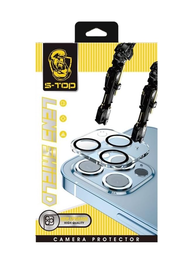 اس-توب واقي شاشة عدسة الكاميرا لهاتف آيفون 15 مقاس 6.1 بوصة وآيفون 15 بلس مقاس 6.7 بوصة، مصنوع من زجاج مقوى 9H ومضاد للخدش - Image 1