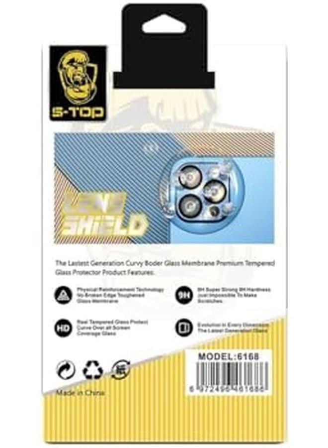 اس-توب واقي شاشة عدسة الكاميرا لهاتف آيفون 15 مقاس 6.1 بوصة وآيفون 15 بلس مقاس 6.7 بوصة، مصنوع من زجاج مقوى 9H ومضاد للخدش - Image 2