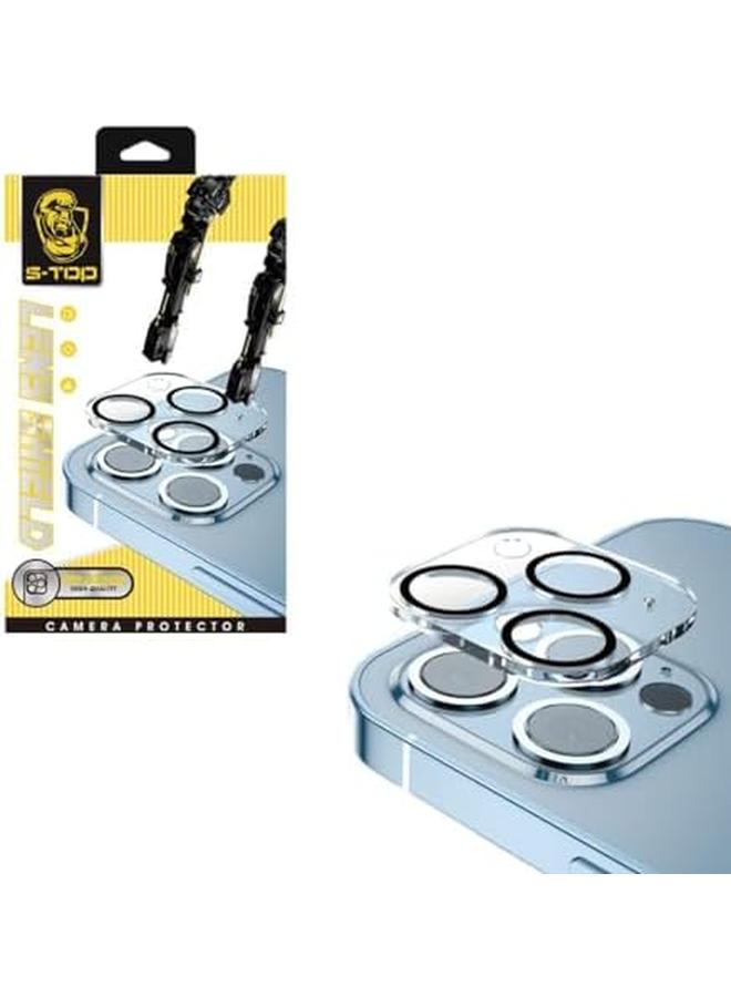 اس-توب واقي شاشة عدسة الكاميرا لهاتف آيفون 15 مقاس 6.1 بوصة وآيفون 15 بلس مقاس 6.7 بوصة، مصنوع من زجاج مقوى 9H ومضاد للخدش - Image 5