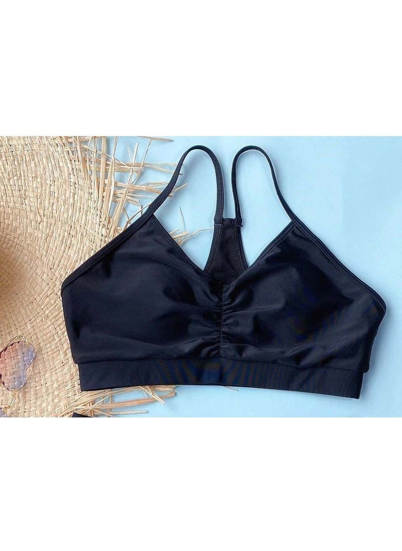 Angelsin Front Gathered Bikini Top  - Image 3