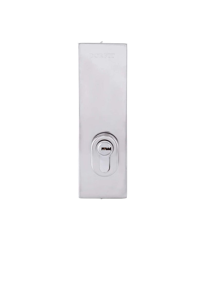 Stainless Steel SUS 304 Glass Door Center Lock With Square Rod Polished Stainless Steel Finish- DT150D - Image 2