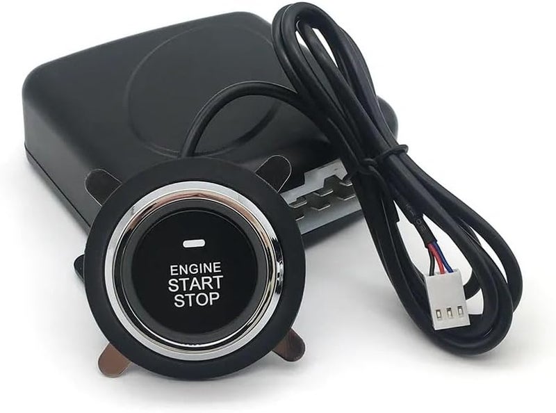 نظام تشغيل سيارة بزر ضغط، تشغيل عن بعد، 12V، أمن مزود بتقنية تحديد الهوية بموجات الراديو، دخول بدون مفتاح - Image 1