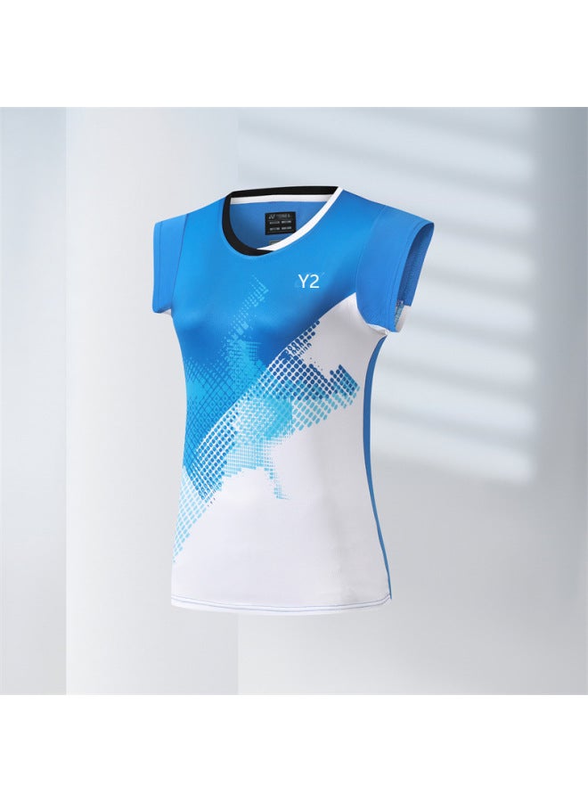 New Badminton Clothing For Men And Women, Quick-drying Small Flying Sleeve Tennis Clothing, Summer Volleyball Compeion Team Uniform For Boys And Girls, Summer 3191