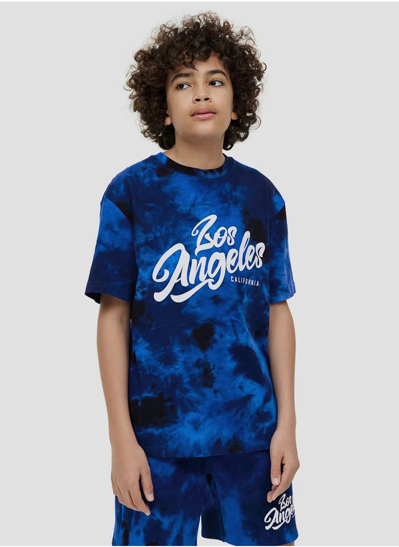 H&M Kids Graphic Print Paper Bag Shorts