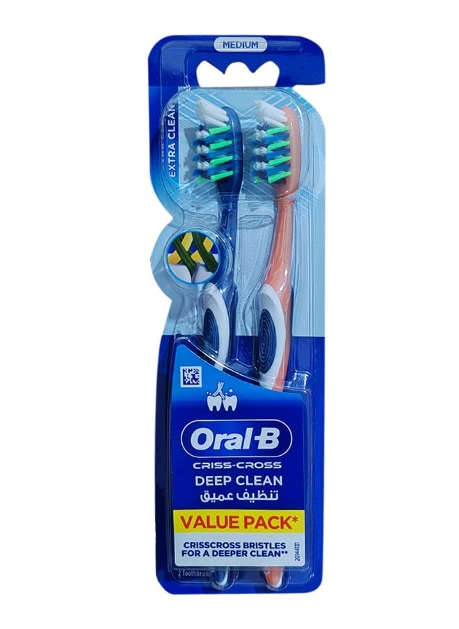 Oral-B 2 Pcs Deep Clean Toothbrush 