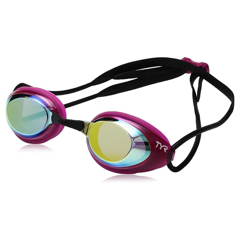 TYR Blackhawk Racing Femme Mirrored Goggles, Gold/Pink/Black, One Size - Image 3