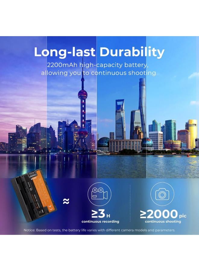 K&F Concept Battery Kit with Dual USB-C & Micro-USB LCD Charger - Image 2