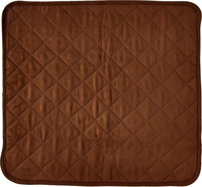 ABSORBENT WASHABLE INCONTINENCE CHAIR SEAT PROTECTOR PAD, CHOCOLATE