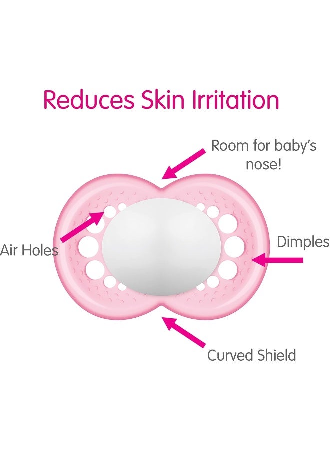 MAM Original Matte Baby Pacifier, Shape Helps Promote Healthy Oral Development, Sterilizer Case, Boy, 6-16 Months (Pack of 2) - Image 4