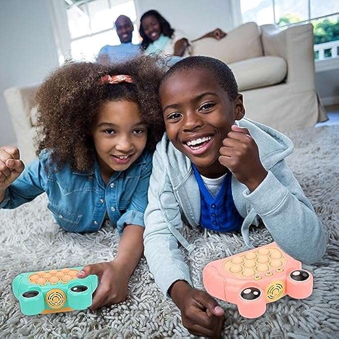 HDCARAVAN 2023 UPGRADED HANDHELD QUICK PUSH GAME FOR KIDS 6-12, SENSORY FIDGET TOYS FOR KIDS 8-12, PARTY FAVORS PUZZLE POP BUBBLES BIRTHDAY GIFTS FOR 6 7 8 9 YEAR OLD BOYS GIRLS TEENS ADULTS - GREEN - Image 5