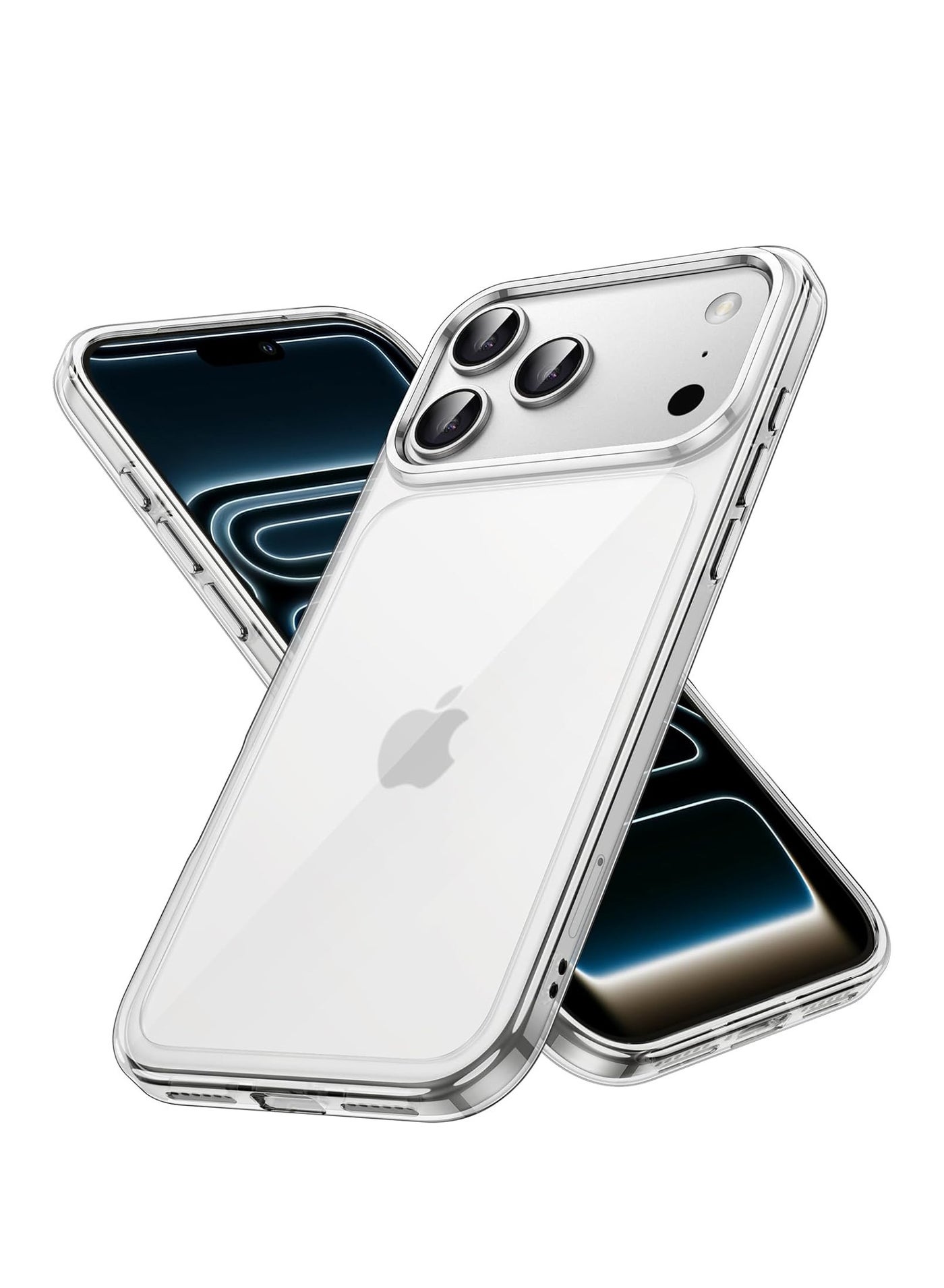 BORTONY iPhone 17 Pro Max Case Non-Yellowing Shockproof Phone Cover For iPhone 17 Pro max Anti-Scratch Crystal Clear transparent Cover For iPhone 17 Pro max 6.9-inch