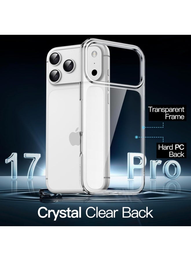 BORTONY iPhone 17 Pro Case Non-Yellowing Shockproof Phone Cover For iPhone 17 Pro Anti-Scratch Crystal Clear transparent Cover For iPhone 17 Pro 6.3-inch - Image 3