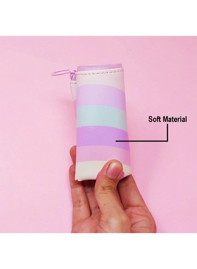 PARTEET Owl Printed Pencil Pouch for Kids.Students Silicone Pencil Case Storage Pouch Travel Pouch with Big Cute Eyes and Zipper Closer Eyes Pencil Holder Return Gift for Kids (Pack of 1) - Image 4