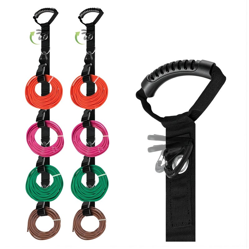 Cable Storage Strap Heavy Duty Nylon Organizer for Cord Hose Garage Hanger - Image 1