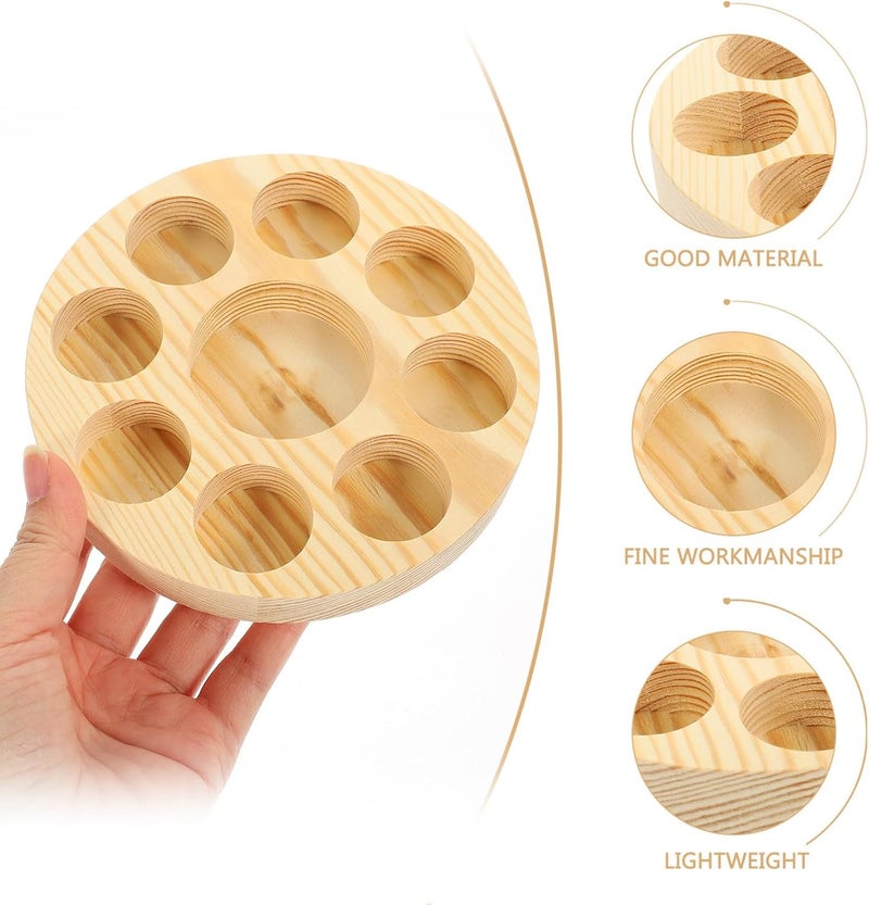 Wood Compact Organizer with Multi-slot Structure Essential Oil Bottle Holder for Safe Storage and Display of Essential Oil Bottles Suitable for Home or Salon Use - Image 3