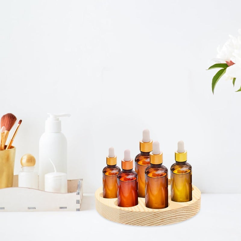 Wood Compact Organizer with Multi-slot Structure Essential Oil Bottle Holder for Safe Storage and Display of Essential Oil Bottles Suitable for Home or Salon Use - Image 5