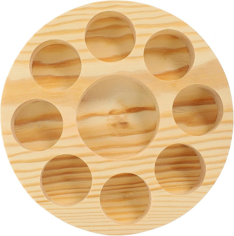Wood Compact Organizer with Multi-slot Structure Essential Oil Bottle Holder for Safe Storage and Display of Essential Oil Bottles Suitable for Home or Salon Use - Image 1