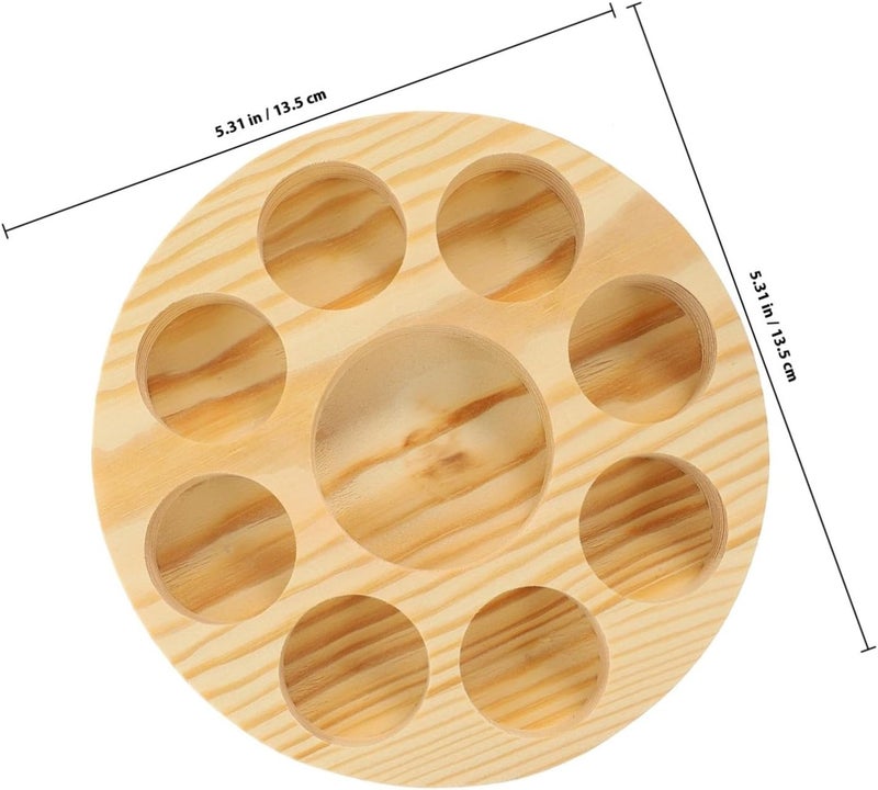 Wood Compact Organizer with Multi-slot Structure Essential Oil Bottle Holder for Safe Storage and Display of Essential Oil Bottles Suitable for Home or Salon Use - Image 2