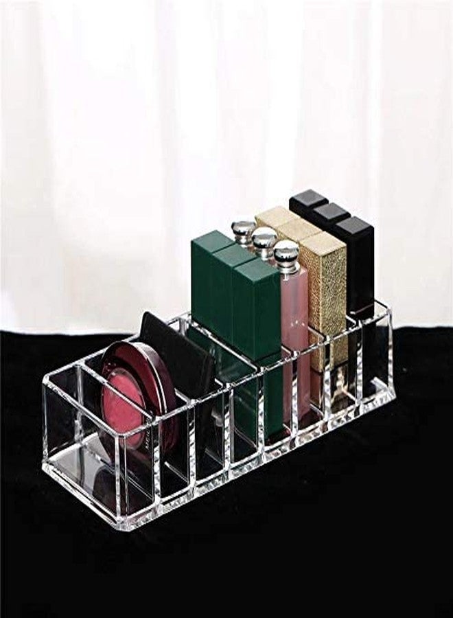 Aparonz 8 Slots Acrylic Compact Holder Powder Eye Shadow Blush Highlighters COSMETIC ORGANIZER (8 Slot Compact Holder) - Image 1