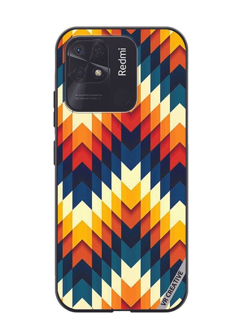 Protective Case Cover For Xiaomi Redmi 10C Abstract Design Multicolour
