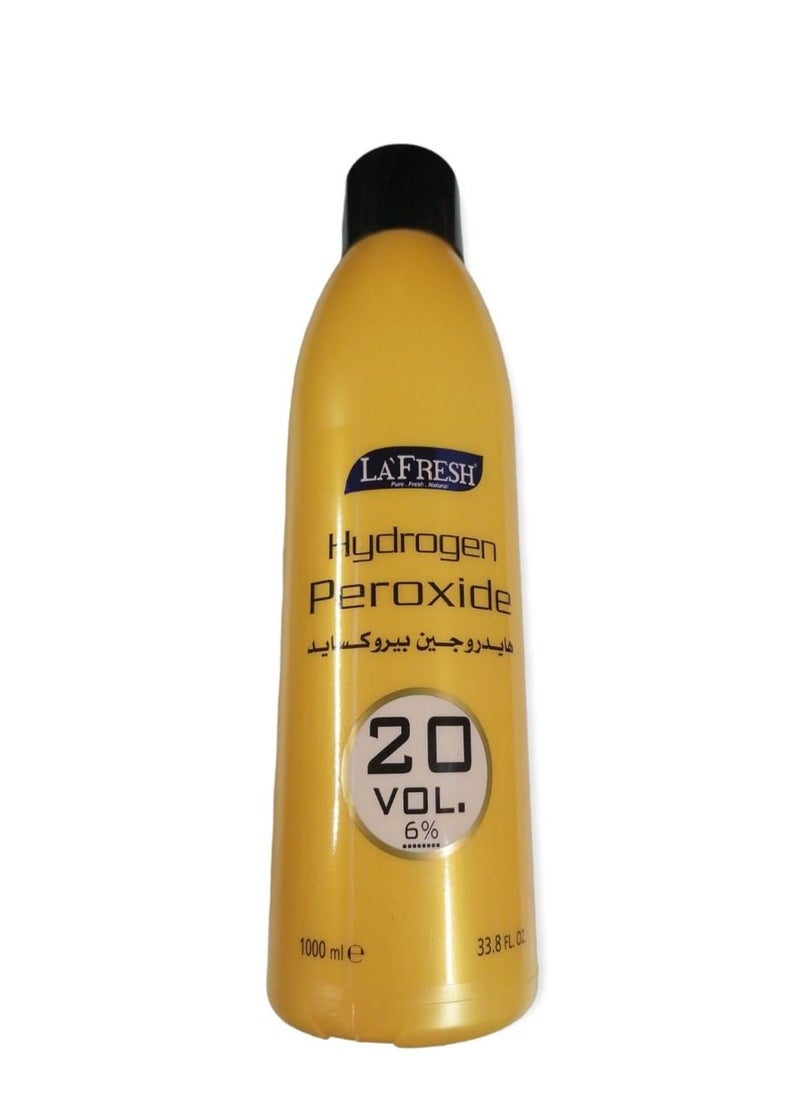 LAFRESH LaFresh Hydrogen Peroxide 6% Hair Dye, Volume 20, 1000 ml  - Image 2