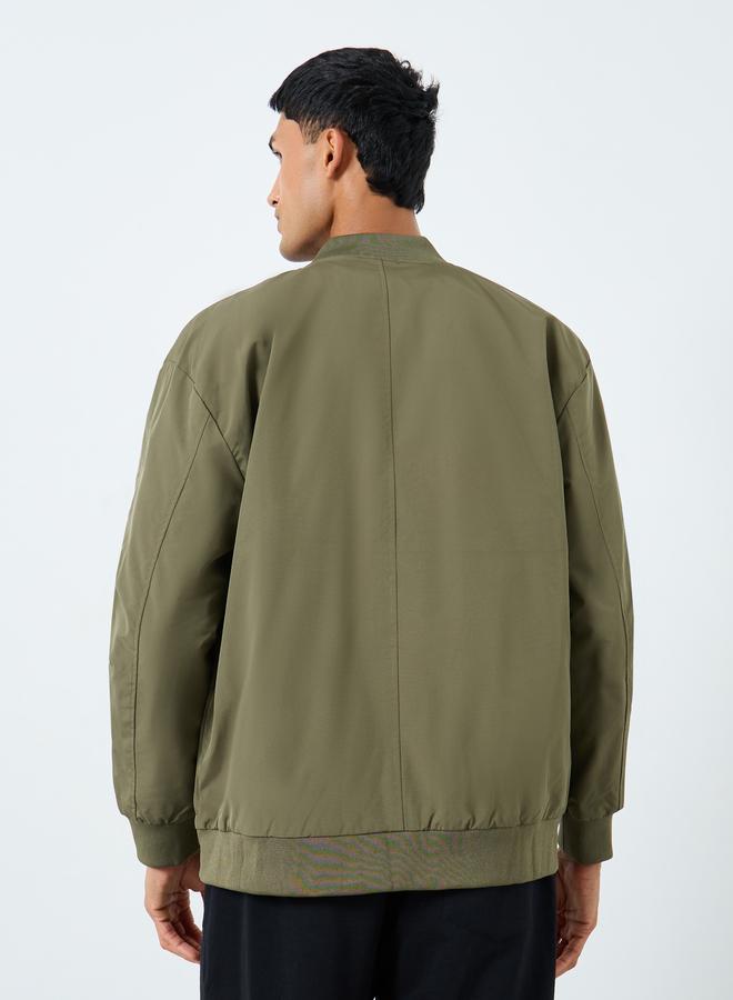 ستايلي جاكيت بومبر سادة - Image 4