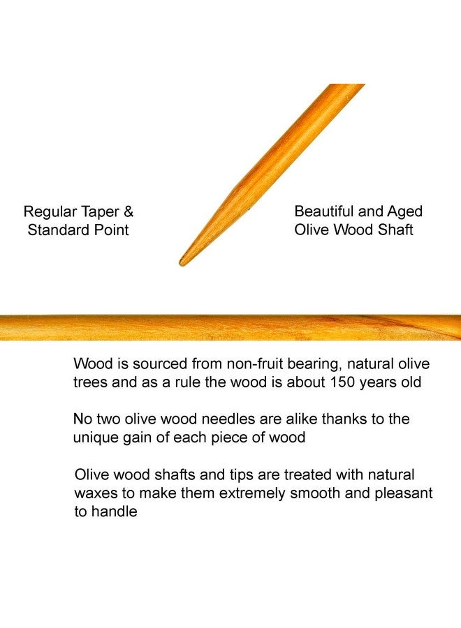 Addi Olive Wood 40 Inch (100Cm) Us 10.5 (6.5Mm) Circular Knitting Needle Lightweight Warm Touch Standard Tips Smooth Joins Blue Pliable Cord Bundle With 10 Artsiga Crafts Stitch Markers Markers - Image 4