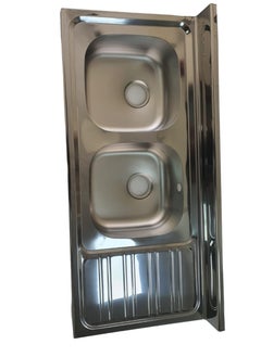 HAR & Unex Stainless steel sink 120x55 Left Double Bowl, Korean  - Image 1