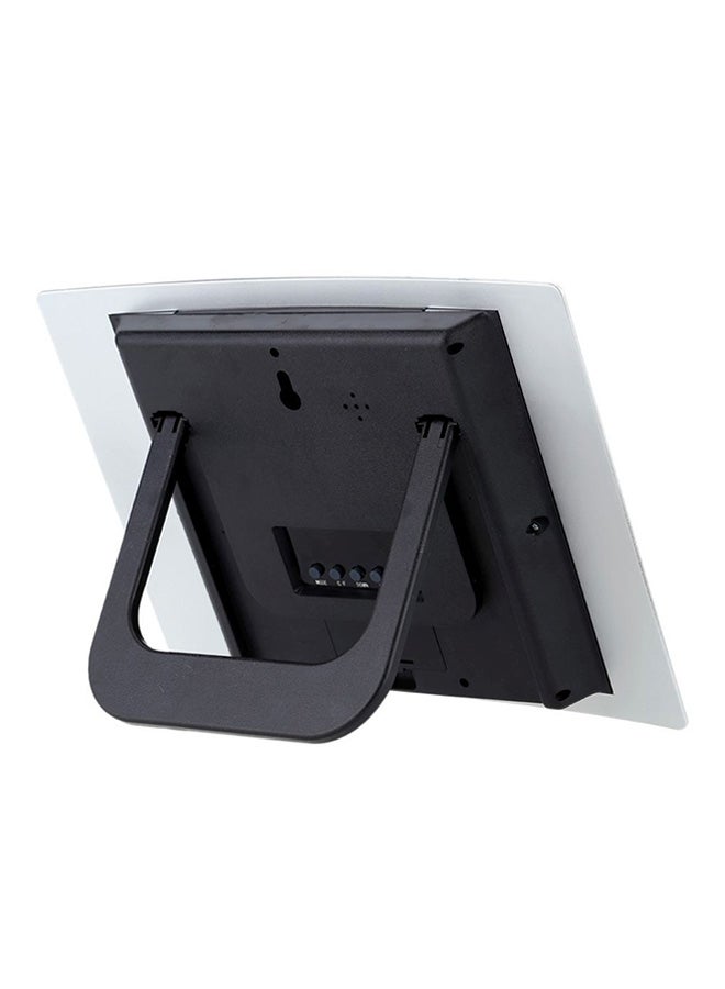 OUTAD Digital LED Home Office Decor Wall Clock Silver - Image 2