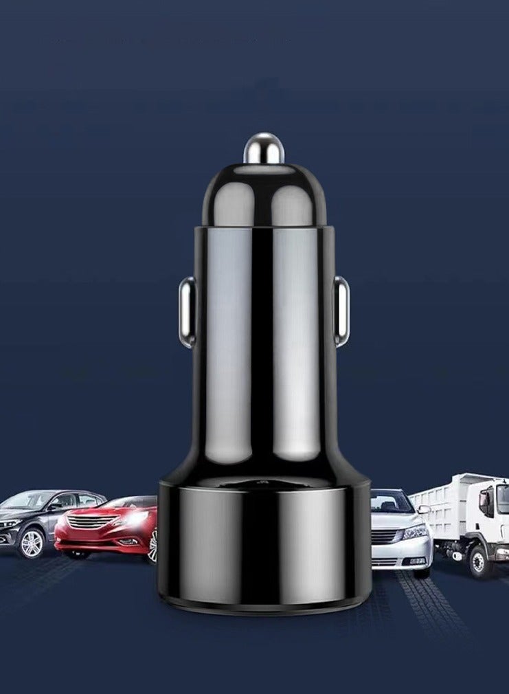Car charger adapter, 30 watts, USB charger, black  - Image 4