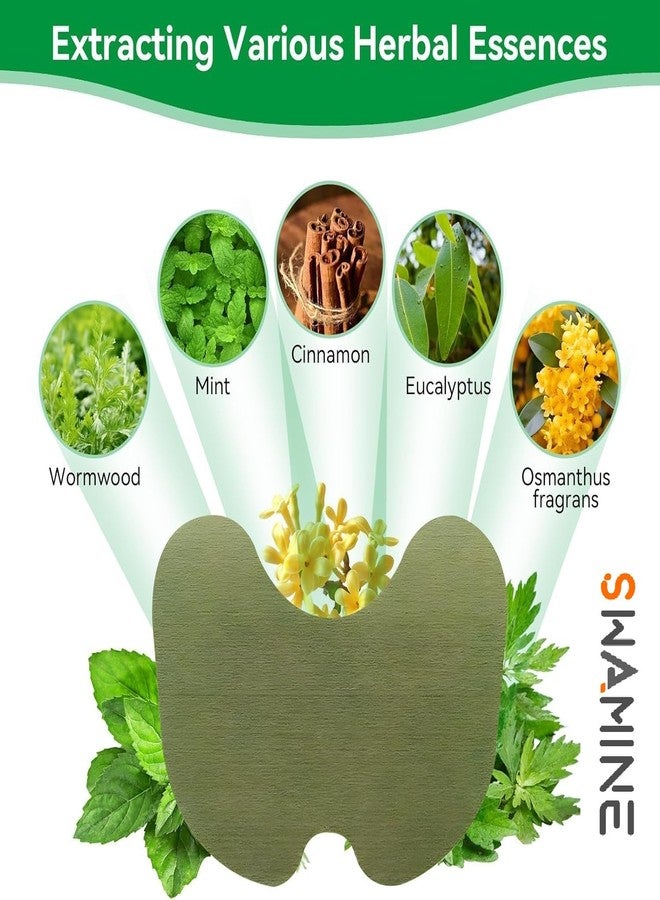 SWAMINE Herbal Knee Pain Relief Patches Arthritis Inflammation Patch Sticker | Instant Relief from Knee Pain | Joint Knee Pain Relief Products Natural Wormwood Extract Patch for Knee Pack Of 10 - Image 3