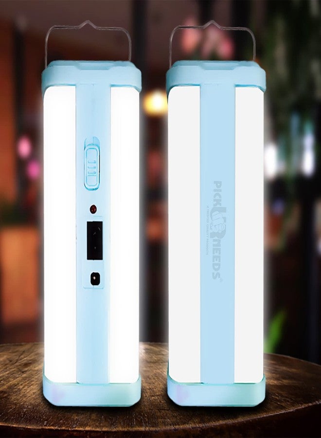 اختر احتياجاتك: مصباح أرضي يعمل بالطاقة الشمسية قابل لإعادة الشحن، مصباح طوارئ LED، مصباح أرضي بزاوية 360 درجة، مصباح يعمل بالطاقة الشمسية، مصباح أنبوبي رباعي الجوانب (أزرق فاتح). - Image 1