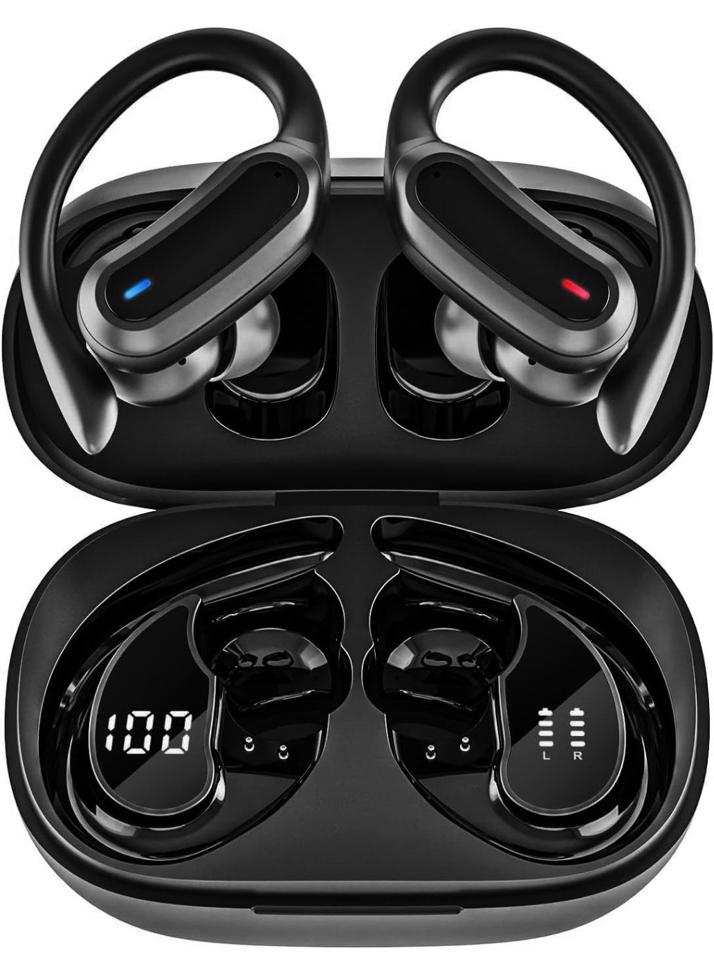 بابونا Babona Wireless Earbuds Headphones True Wireless Stereo Sound Earphones With Noise Cancelling Mic Fast Charging IPX7 Waterproof Comfort Fit Ear Buds For